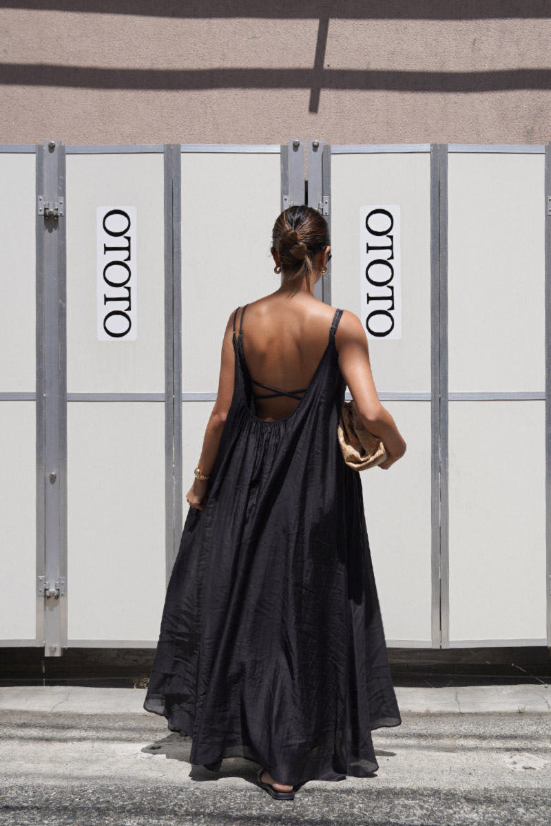 room306 CONTEMPORARY / Sheer Back Open Camisole One-piece