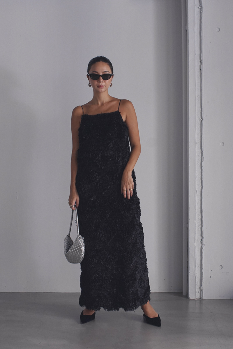 room306 CONTEMPORARY / Wave Shaggy Camisole One-piece