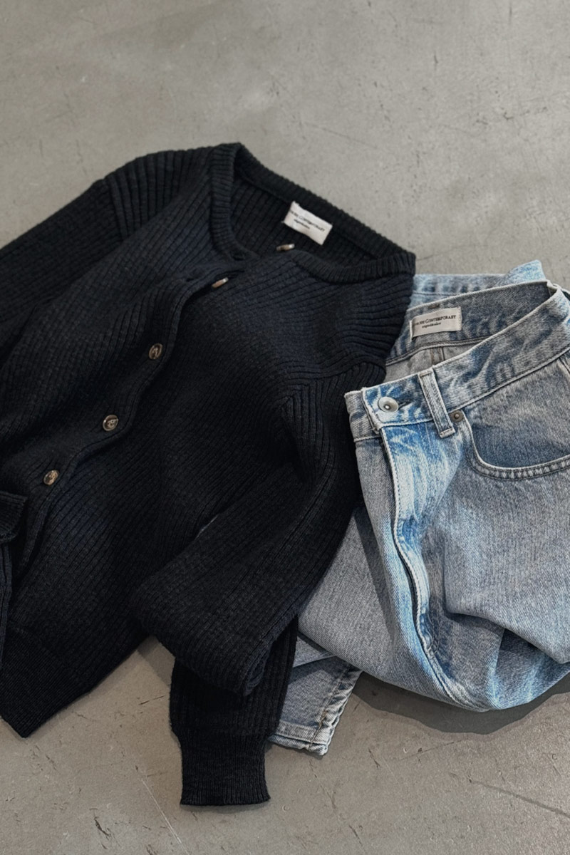 room306 CONTEMPORARY / Rib Knit Cardigan