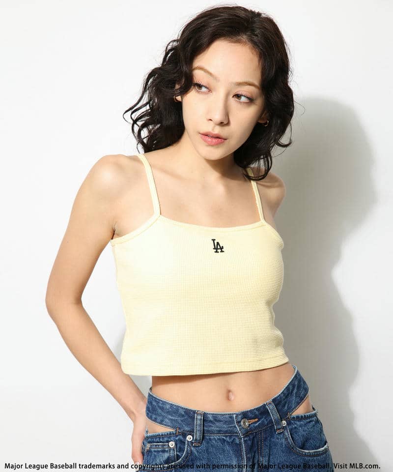 MLB】カップ付きワンポイントロゴサーマルキャミソール｜BACK TO THE