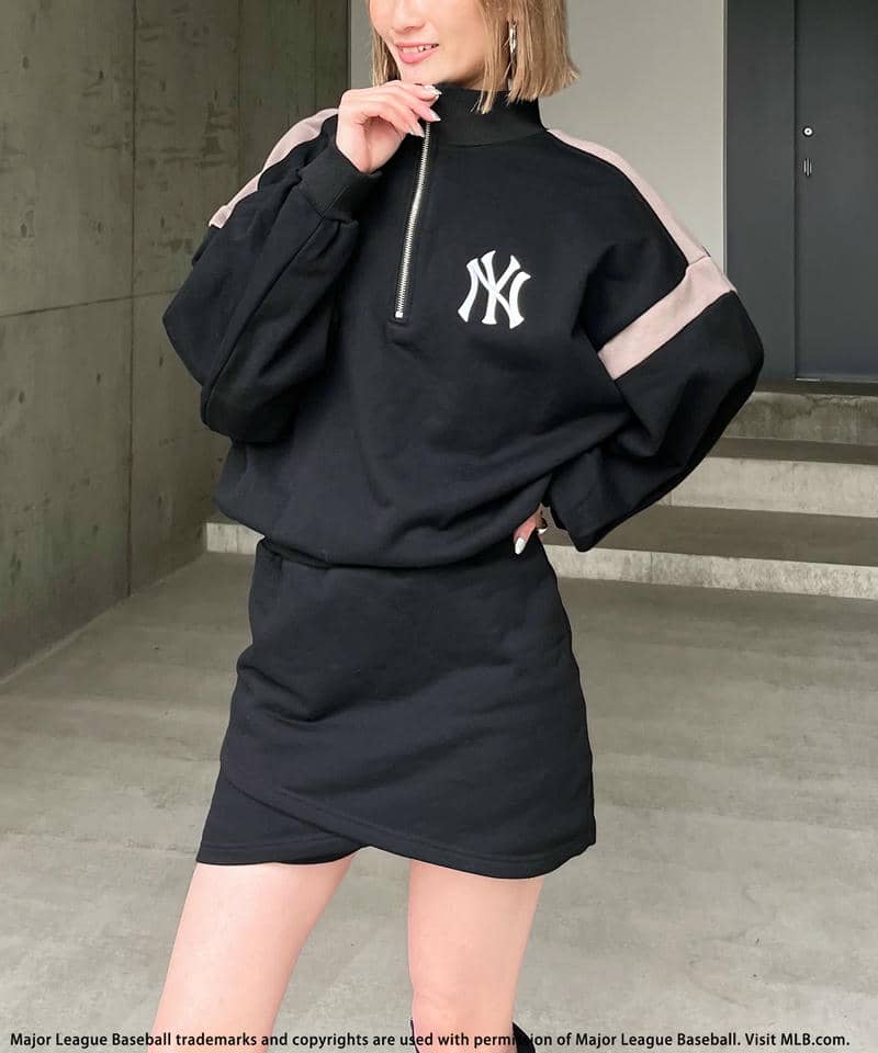 MLB】配色ドルマンハーフZIPワンピース｜BACK TO THE FIELD バック