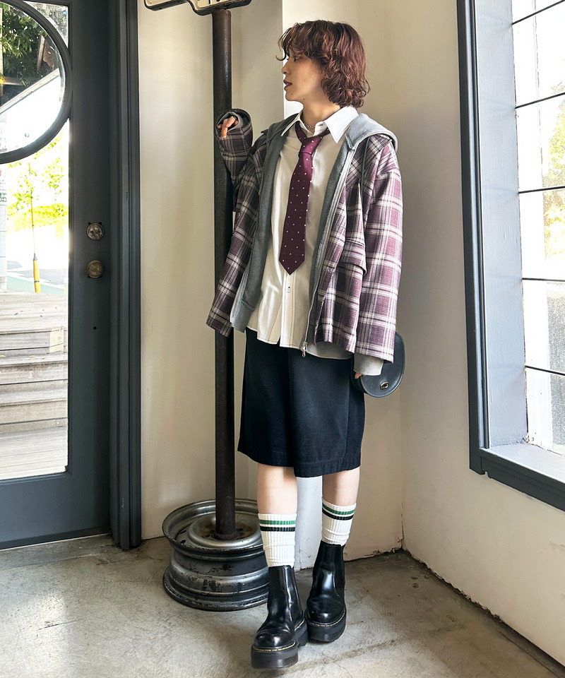 フロックツイルバミューダハーフパンツ｜DOUBLE NAME ダブルネーム