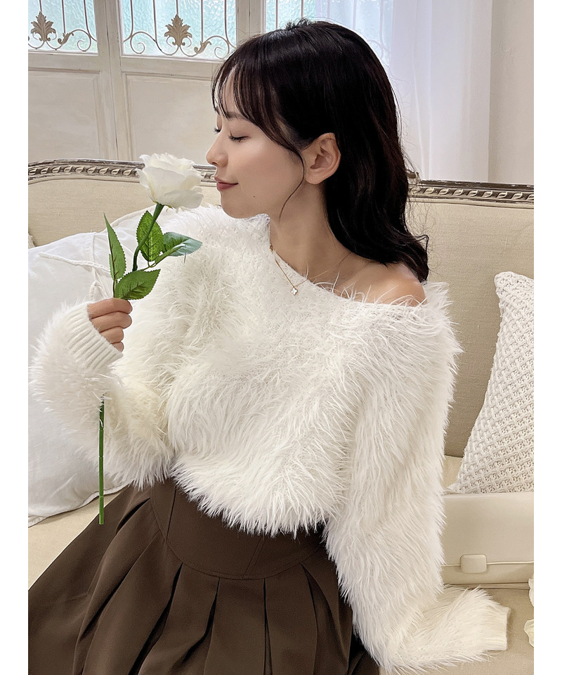 ロングシャギーニット｜MIIA ミーア 商品詳細｜ファッション通販サイト