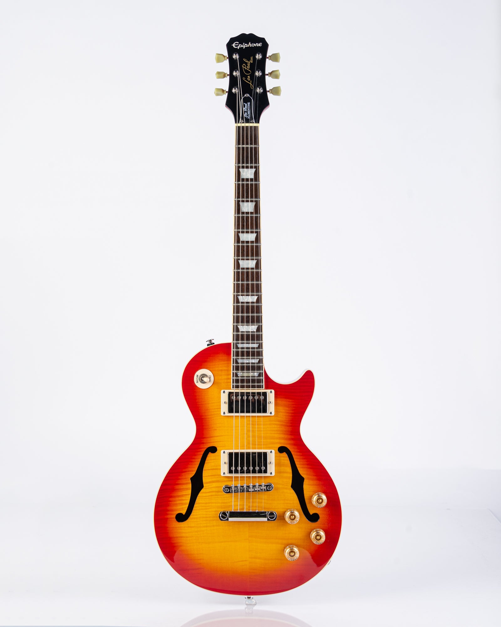 USED Epiphone Les Paul Florentine PRO Faded Cherry Burst W/Gibson