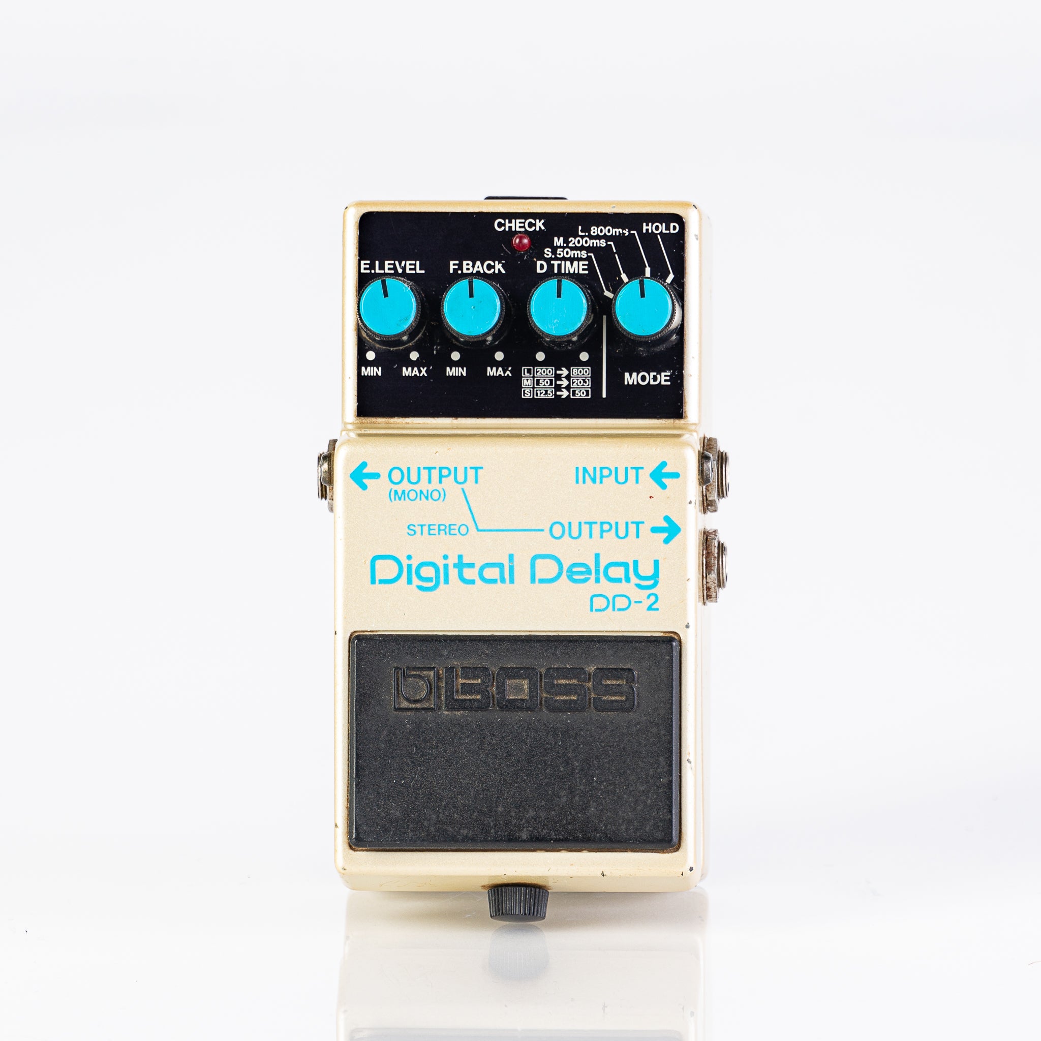 USED 1984 Boss DD-2 Digital Delay Blue Label Guitar Pedal - Rock