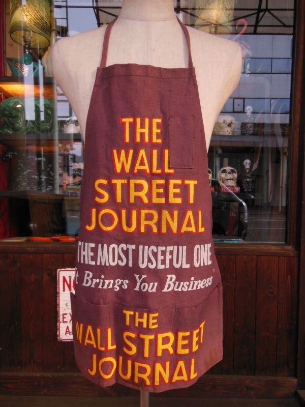 THE WALL STREET JOURNAL ADVERTISING BROWN DUCK APRON - ROCK-A-HULA