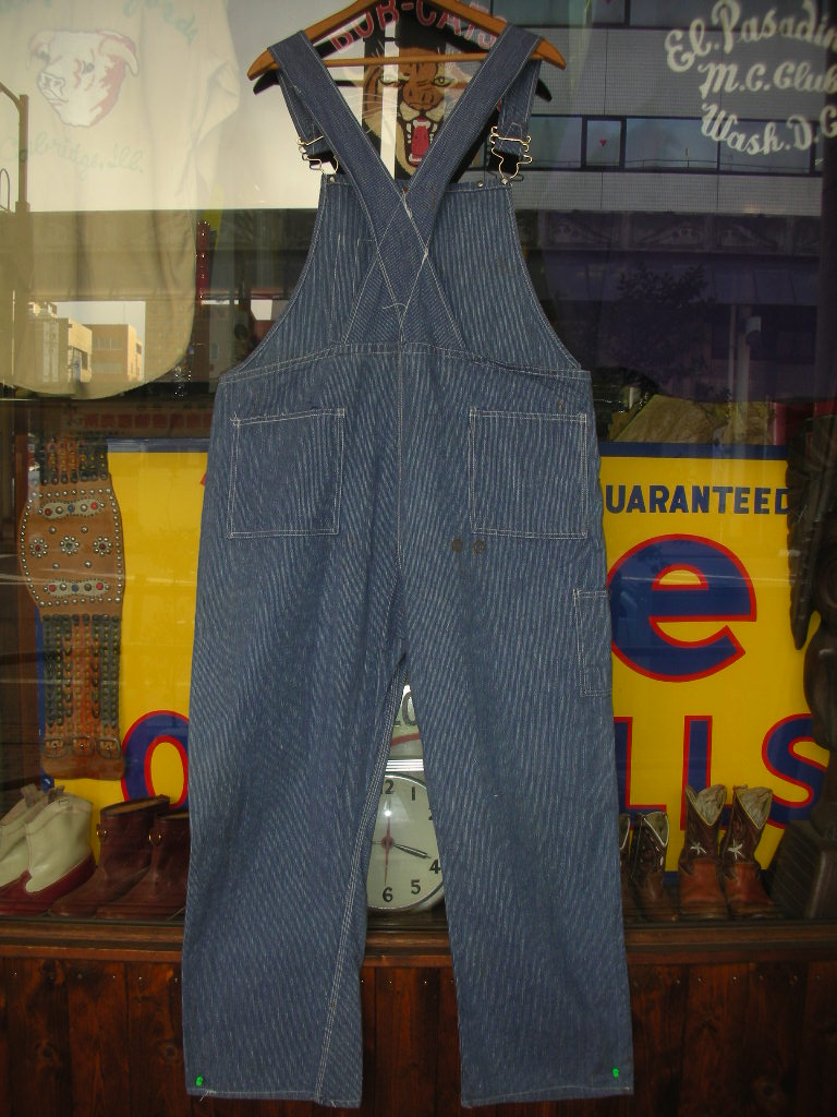 1920'S〜 RED SEAL ONE POCKET PINCHECK OVERALLS 40X29 - ROCK-A-HULA