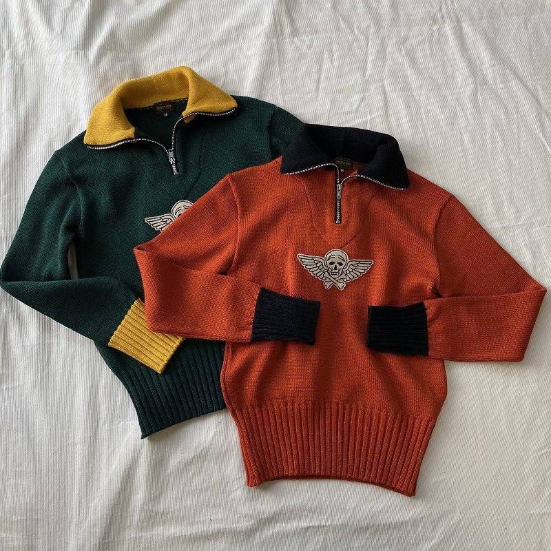 The Groovin High 1940s Motorcycle Knit - ROCK-A-HULA Vintage Clothing