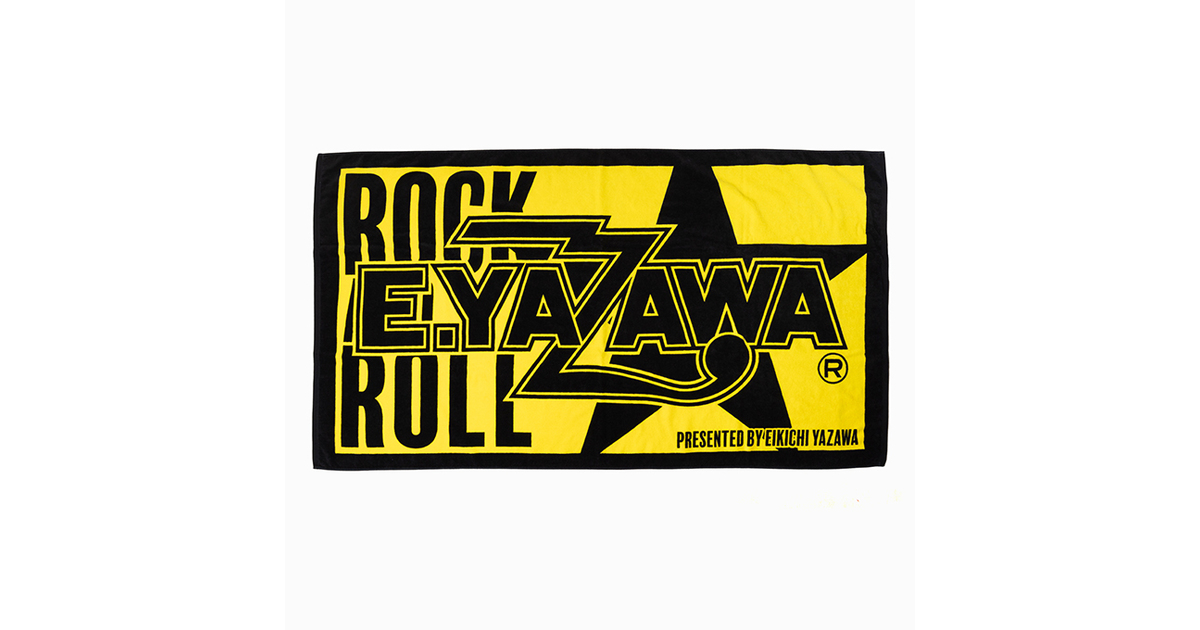 スペシャルビーチタオル(ロゴ星)ROCKイエロー/ブラック｜DIAMOND MOON