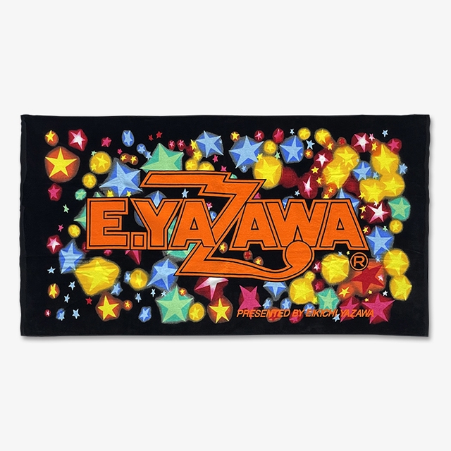 スペシャルビーチタオル(ロゴレインボー)ブラック/オレンジ｜DIAMOND