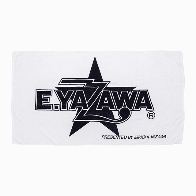 スペシャルビーチタオル(ロゴ星)ホワイト/ブラック・ブラック｜DIAMOND