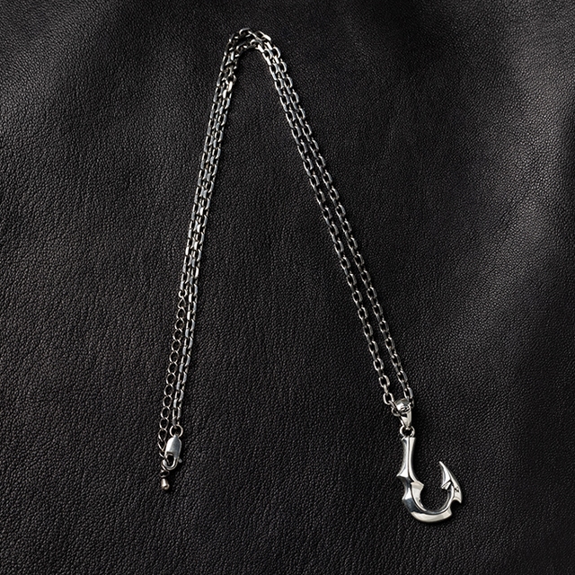 シルバーネックレス(EIKICHI YAZAWA)フィッシュフック｜DIAMOND MOON