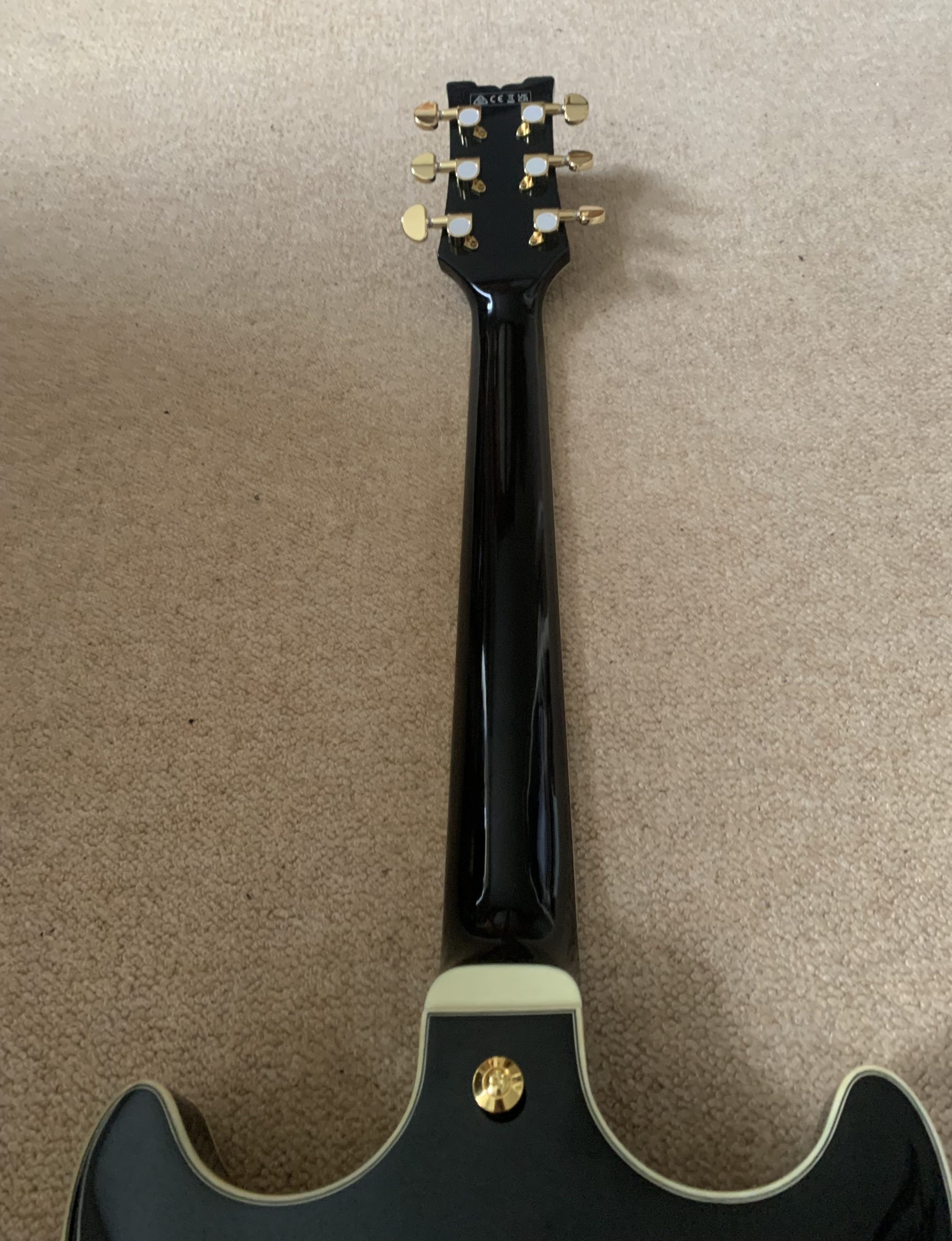 Ibanez AMH90-BK Artcore Expressionist Guitar, Black - Rock Stock