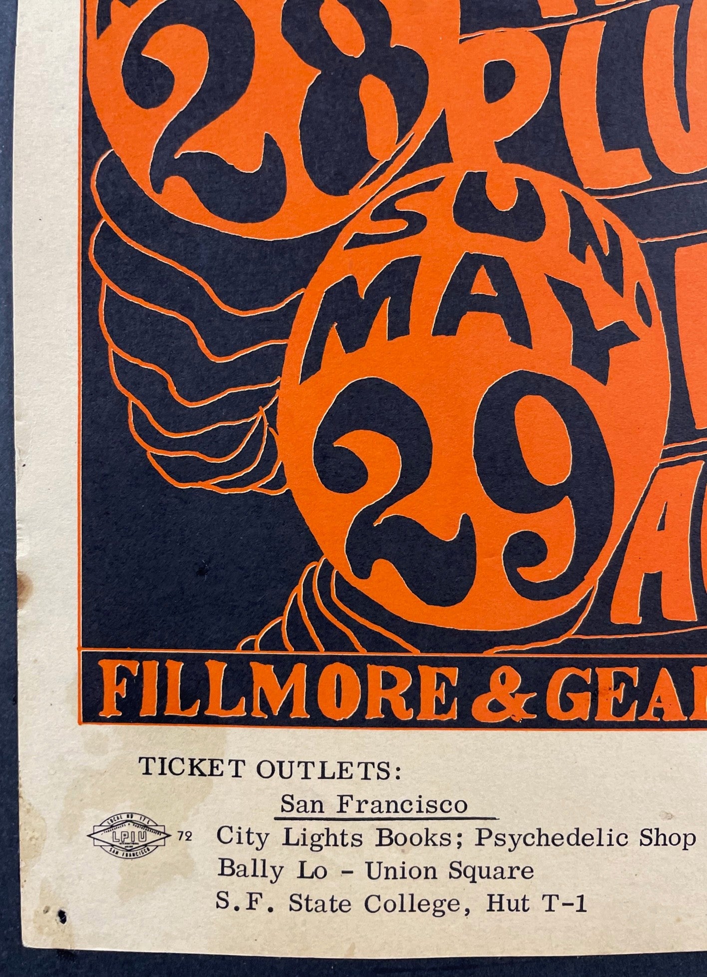 AUCTION - BG-8 - Velvet Underground - Andy Warhol - Wes Wilson