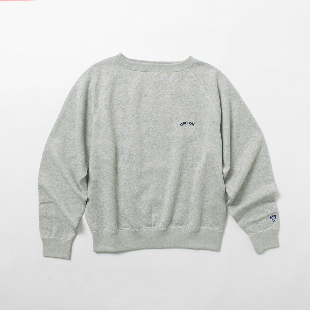 ORCIVAL（オーシバル） ミニ フレンチテリー ボートネック スウェット