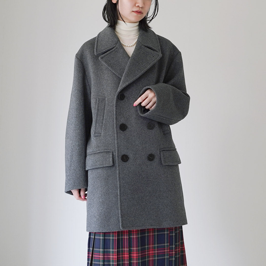 完売品 シンゾーン オーバーサイズ ダブルブレスト Pコート ネイビー