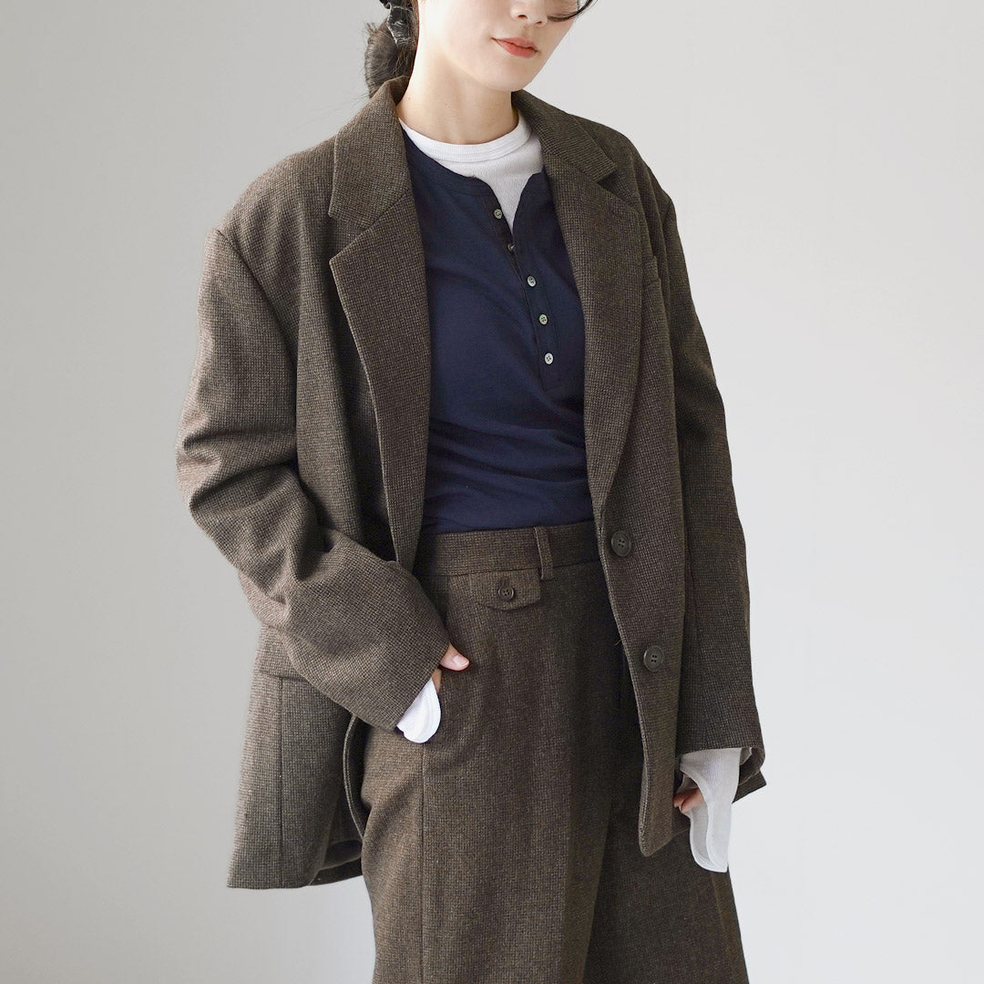 ETRE TOKYO（エトレトウキョウ） チェックツィードテーラージャケット