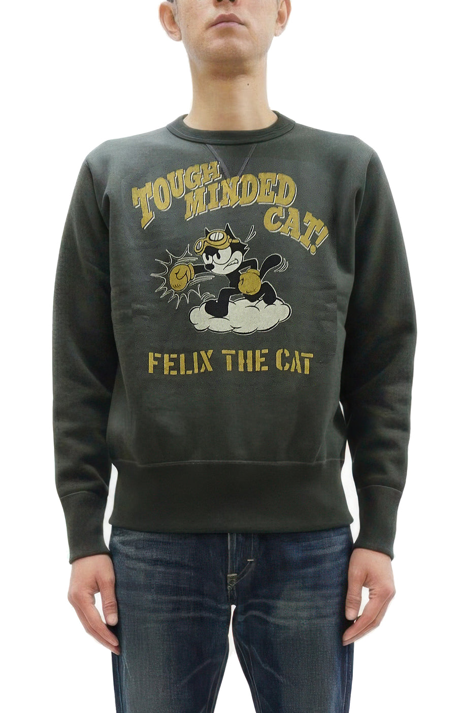 TOYS McCOY Men's Felix the Cat Sweatshirt - Vintage-Style