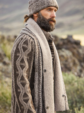Kazakh - Men's Yak Wool Sweater | Yak Cardigan | Robert Comstock
