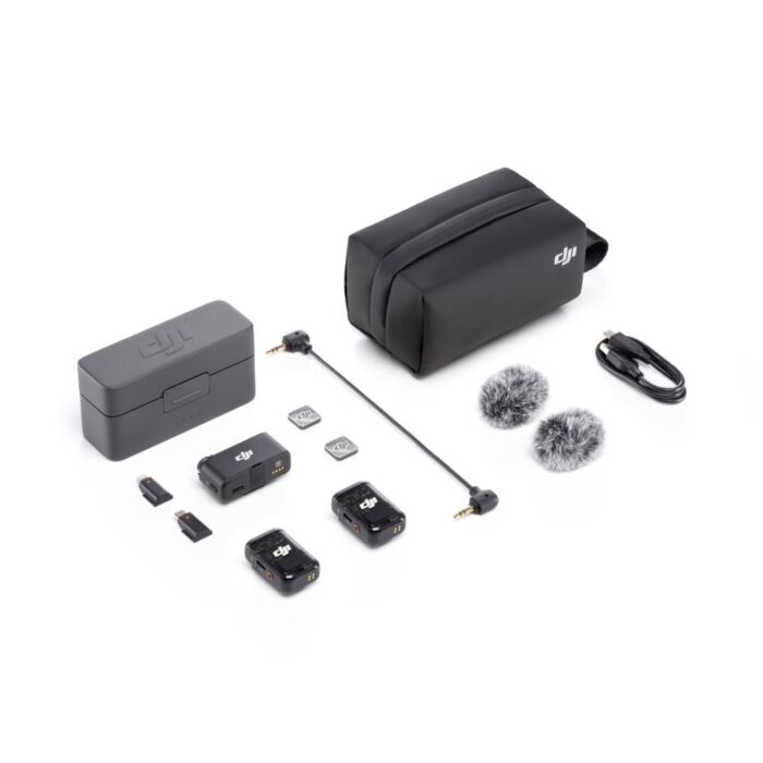 DJI Mic 2 (2 TX + 1 RX + Charging Case) New-In-Box at Roberts Camera