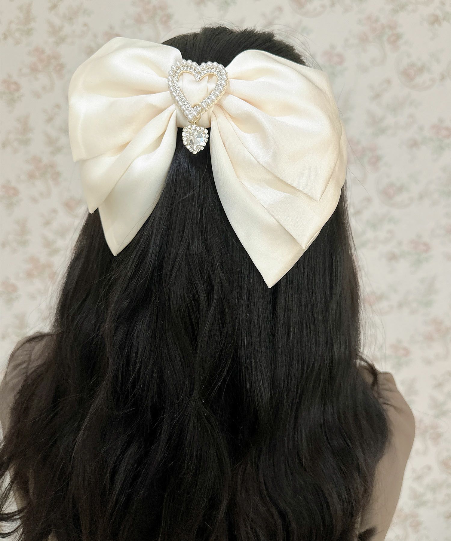 サテンBIGリボンバレッタ | Rlab store