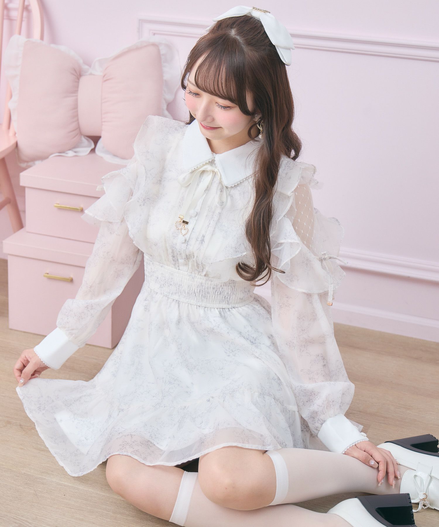 花柄ミニワンピース | Rlab store