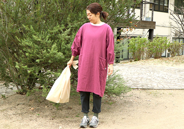 森の8カテン]トリプルガーゼ後染め割烹着 | 森の8カテン rolca_shop