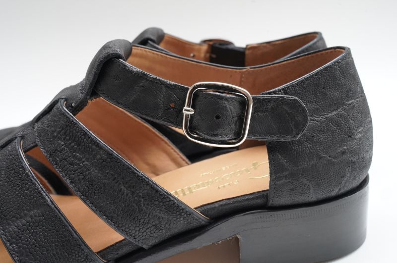 F.lli Giacometti (レディース) エレファントグルカサンダル col.NERO