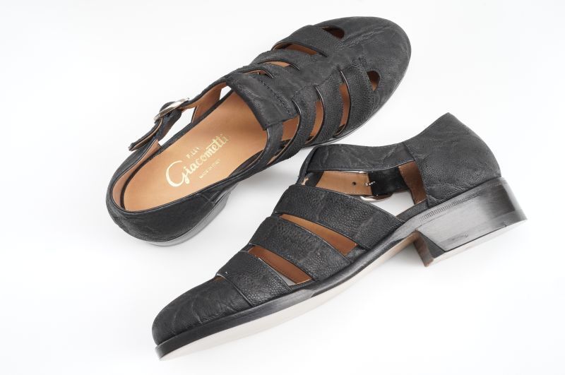 F.lli Giacometti (レディース) エレファントグルカサンダル col.NERO