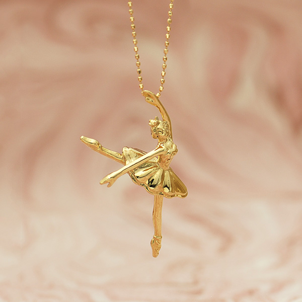 バレエコレクション】ペンダントトップ「バレリーナ」 PT900 K18 K10