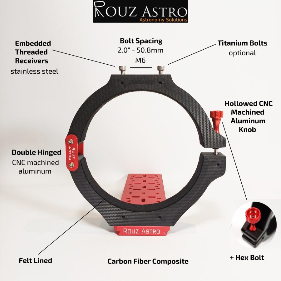 Tube Rings For Takahashi Epsilon E160 | Rouz Astro