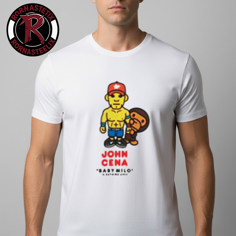 WWE x BAPE x TOPPS Collection WWE John Cena Baby Milo Unisex T