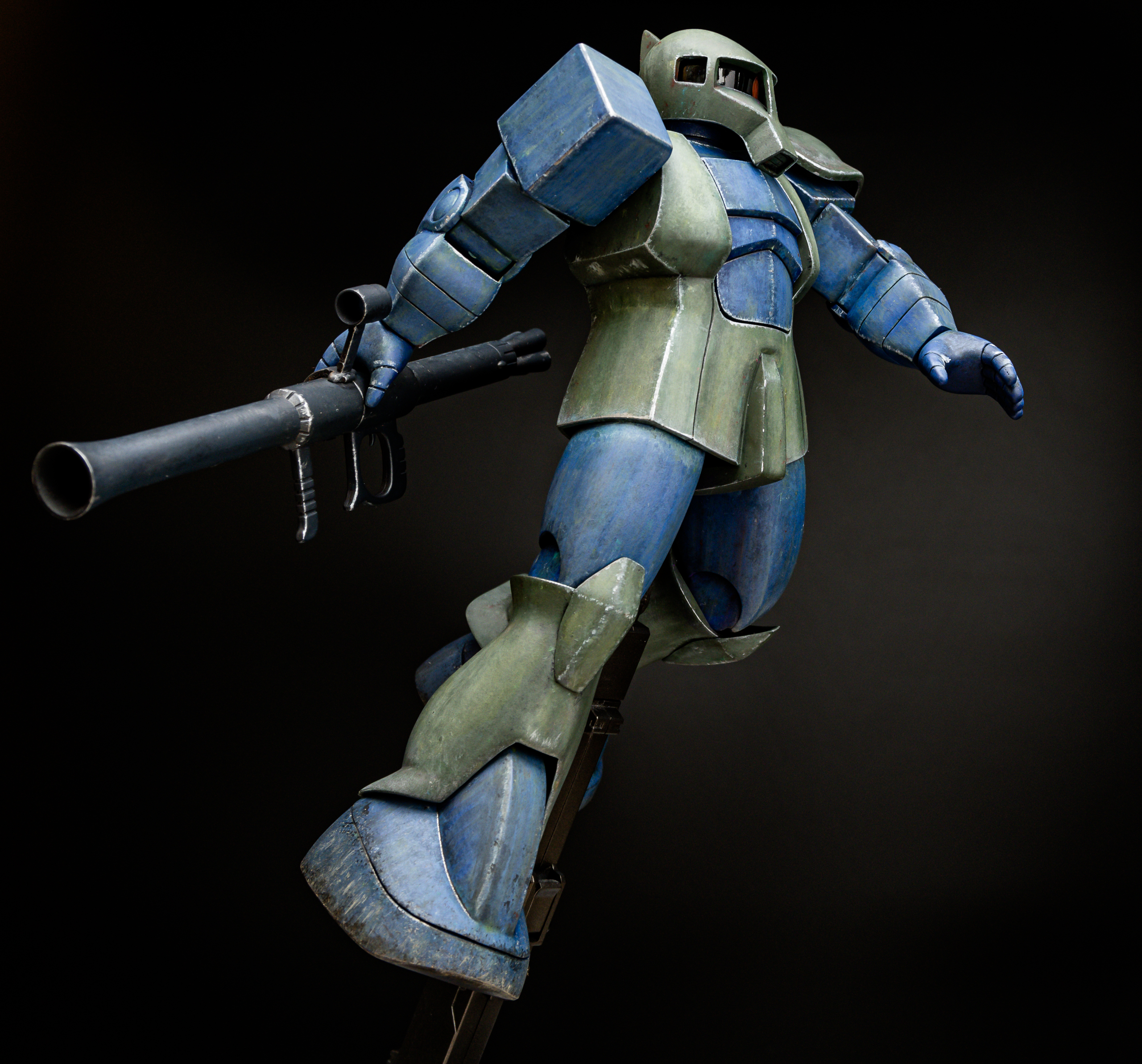 旧キット 1/100 旧ザク “完成” - ろろのブログ-主にガンプラ制作の記録