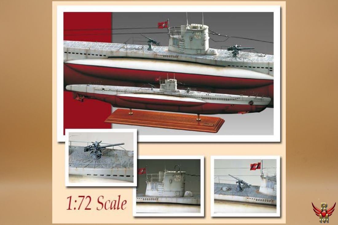 Rowasp ModelbouwAmati 1/72 U-Boat 47 Type VIIB 1936 - Rowasp Modelbouw