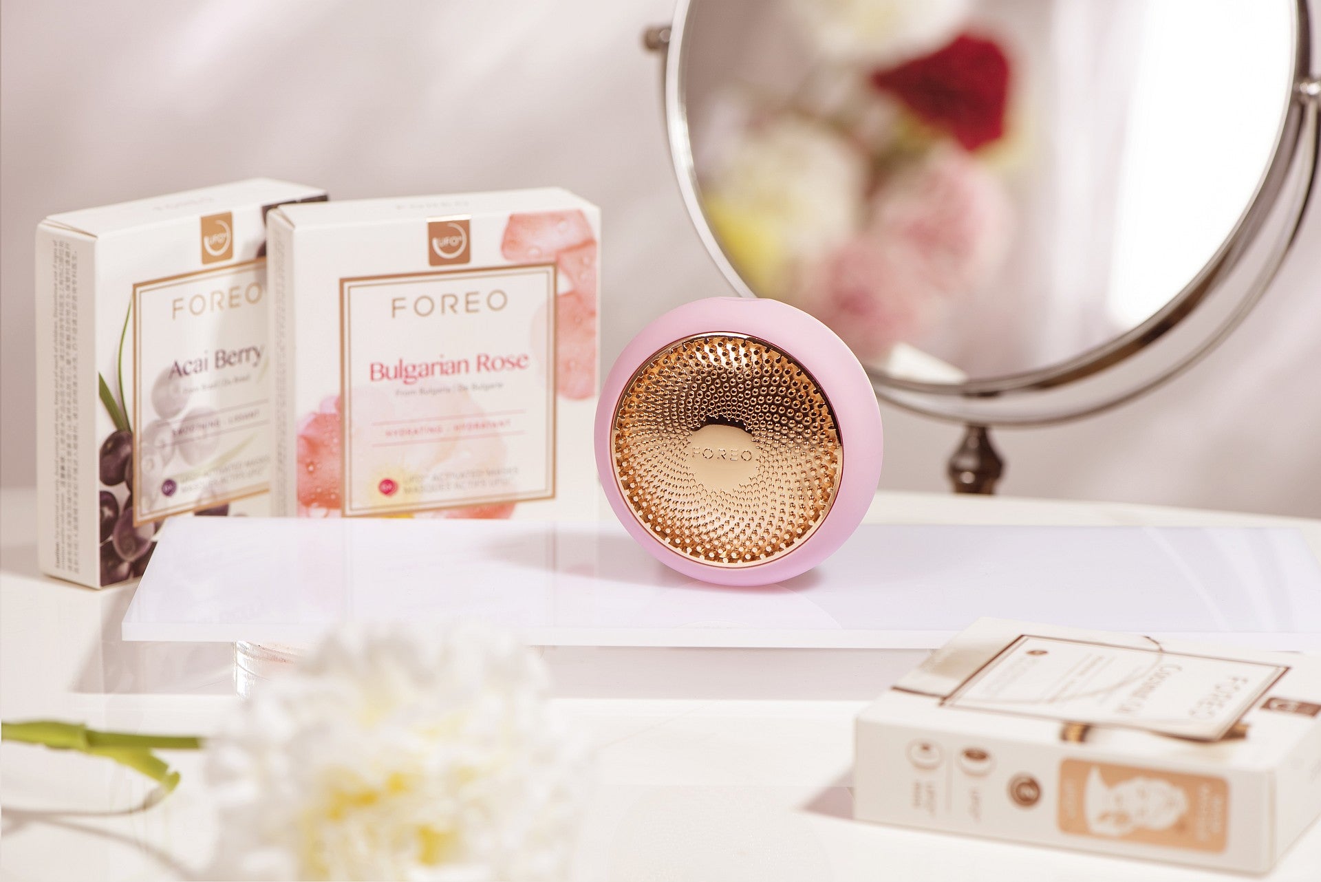 FOREO UFO 2 Facial Mask Device, Pearl Pink