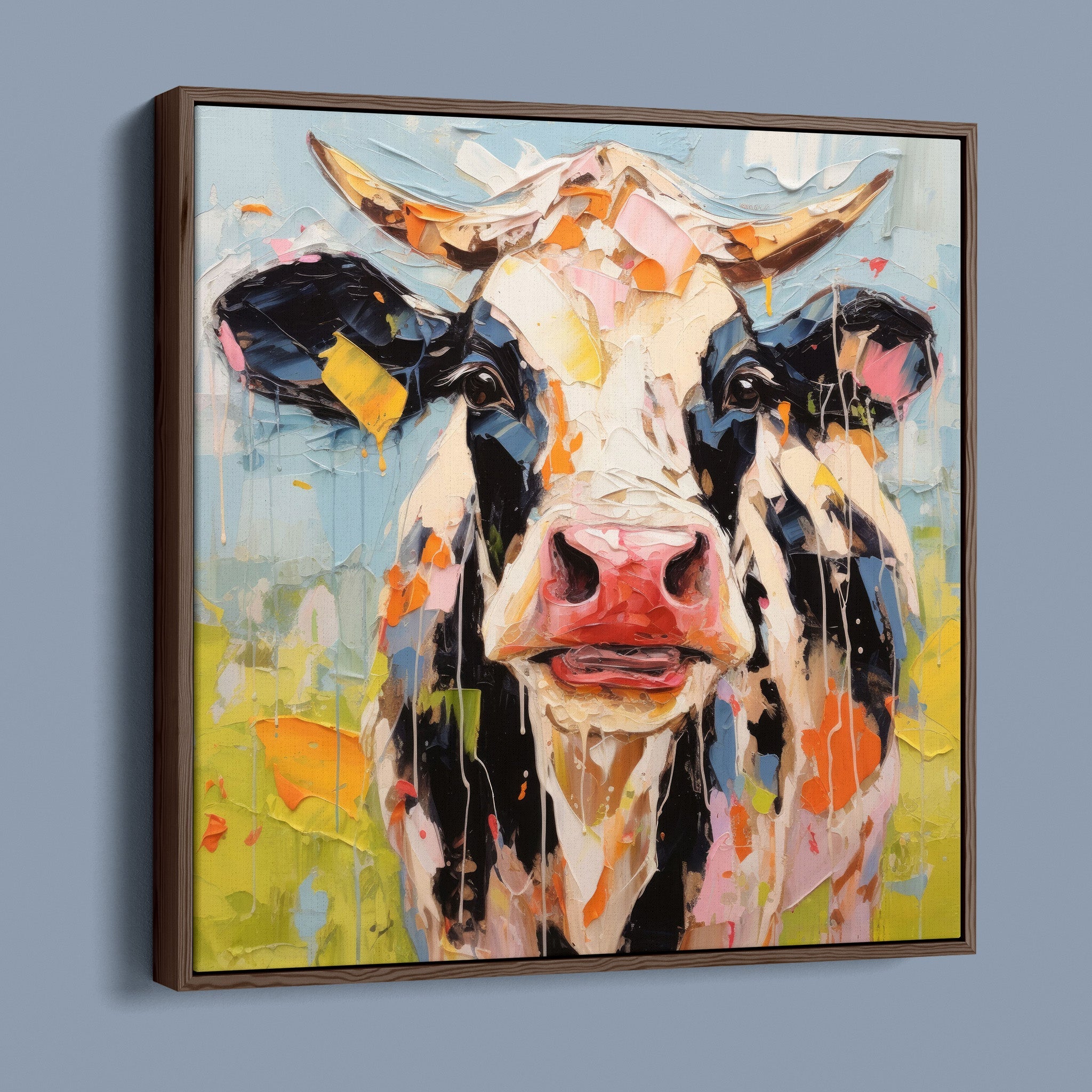 Impasto Farms - Bold Colorful Happy Cow Art – ROYAL ART CO