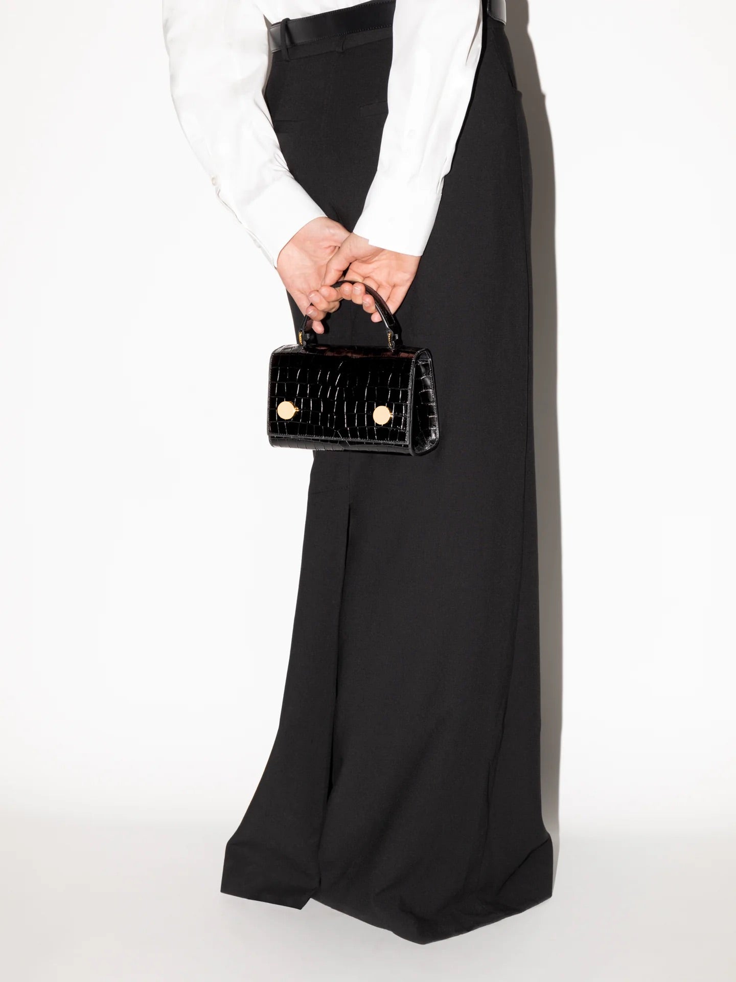 RSVP | Bag - Munchkin - Embossed Croc Black – RSVP Paris