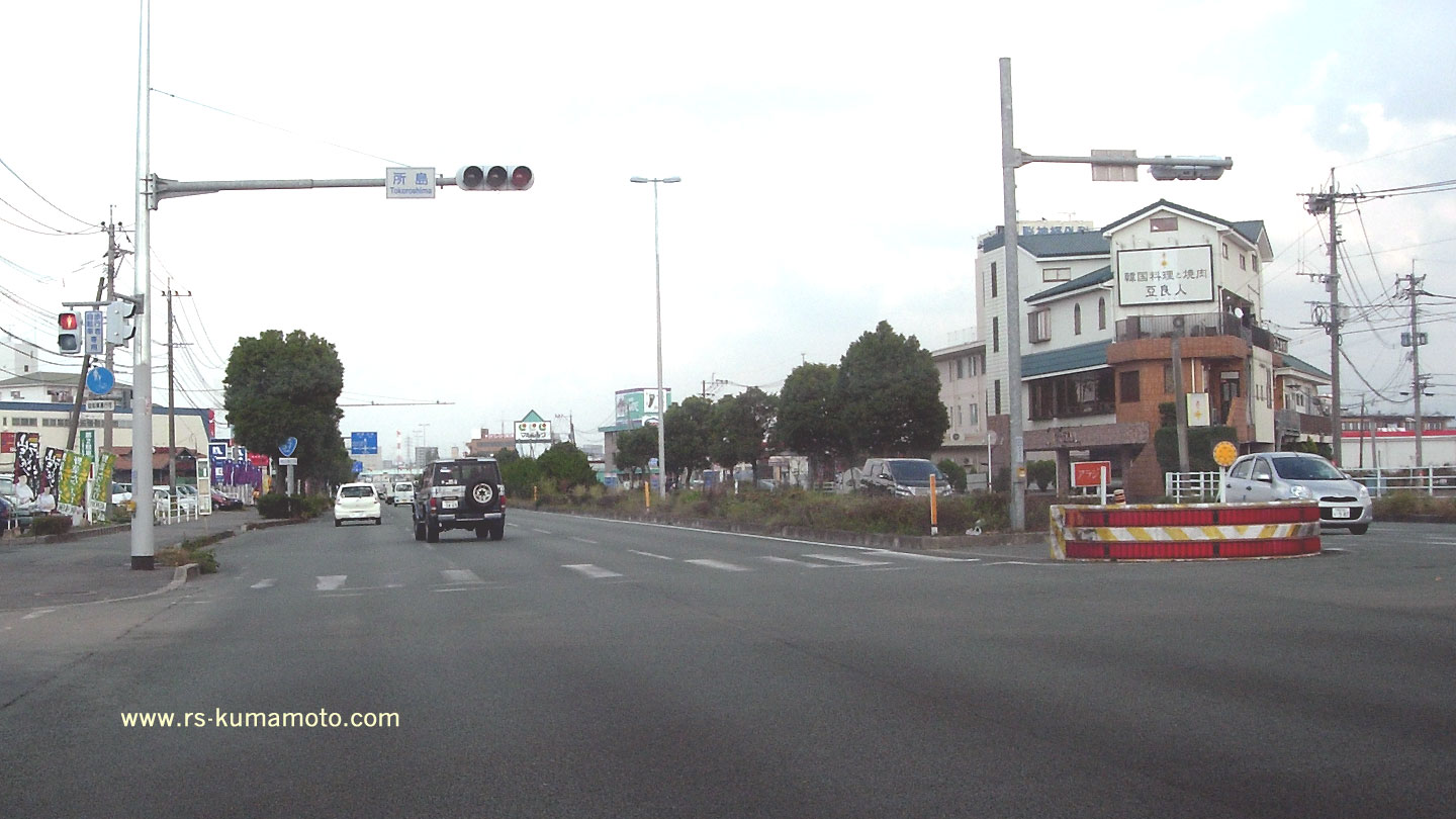 国道57号熊本バイパス沿線風景