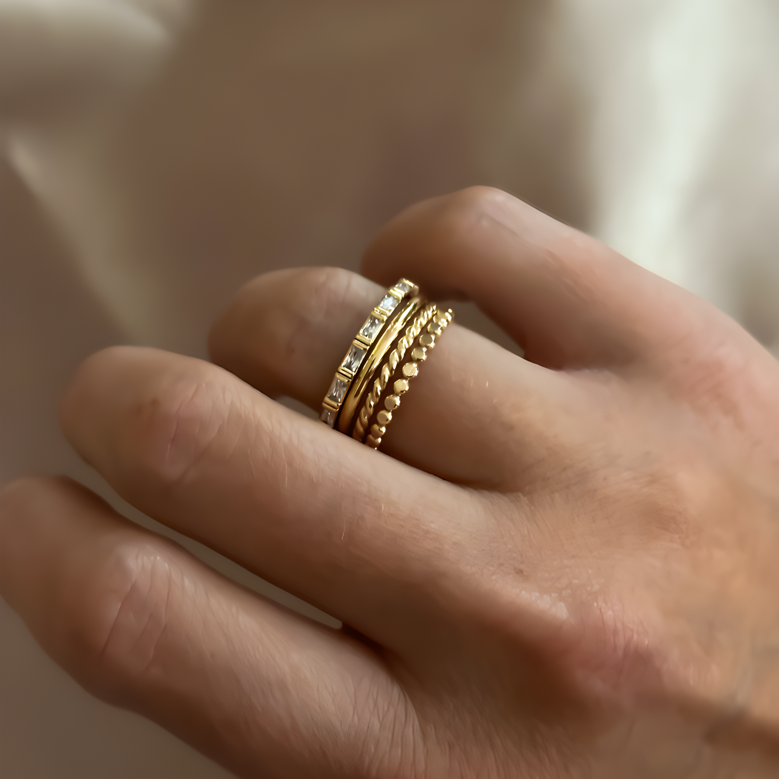 Stacking Ring Set GF – Rune and Light