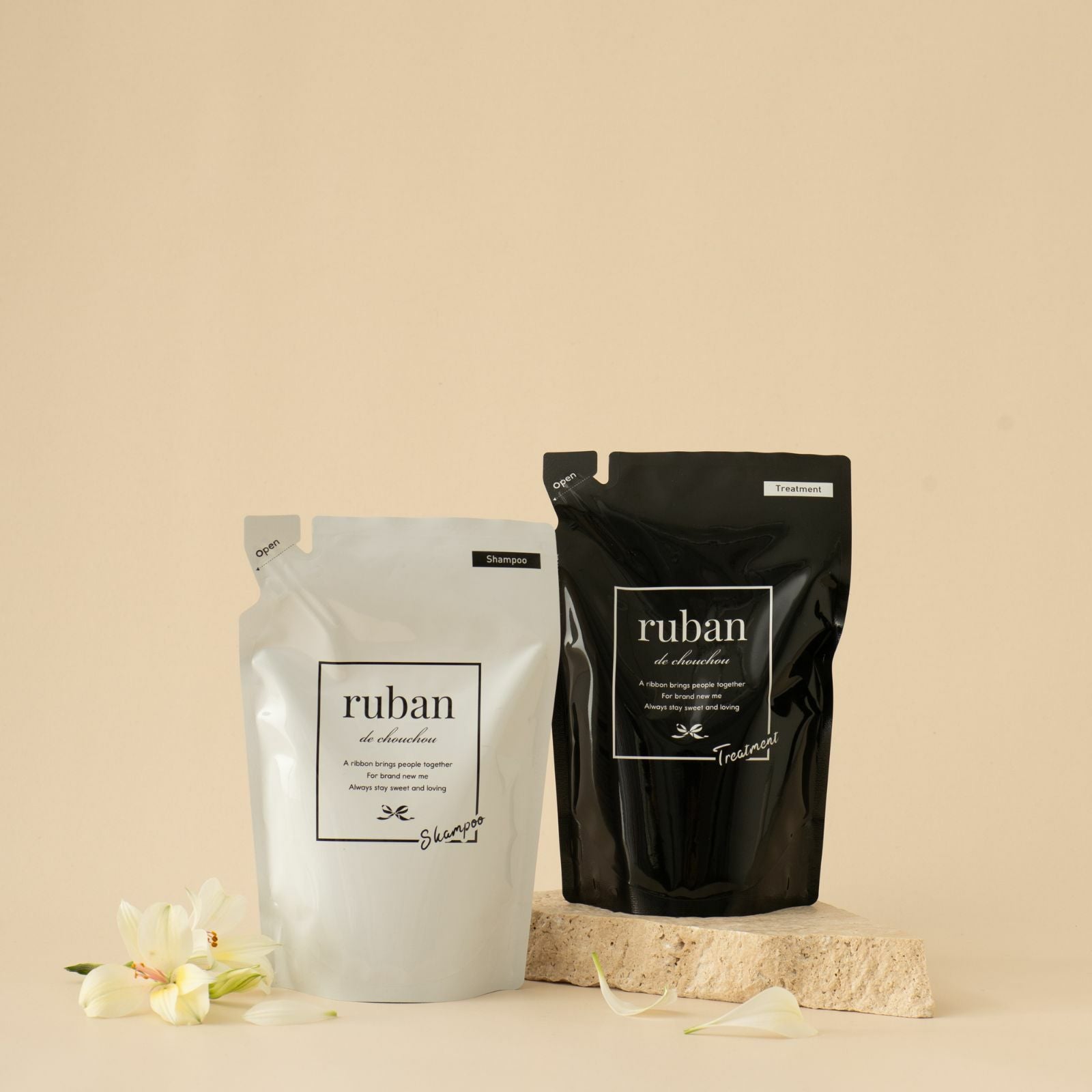 モイストシャンプー+トリートメントセット（詰め替え各400ml） | ruban