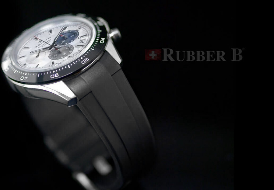 White Rubber Strap for Zenith Chronomaster Sport Dream Strap
