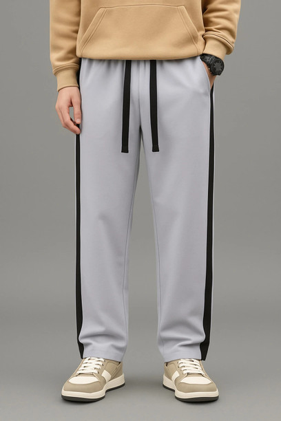 Price History of Men Striped Grey Track Pants from Flipkart