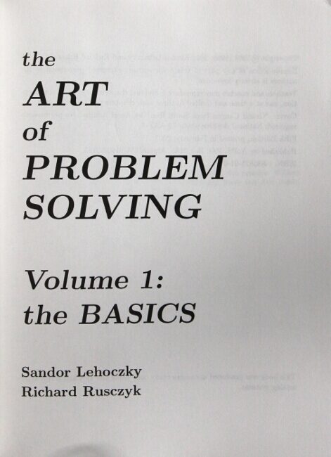The art of problem solving | Sandor Lehoczky, Richard Rusczyk