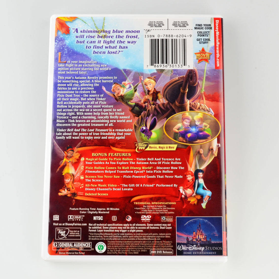 Tinker Bell and The Lost Treasure (DVD, 2009) Mae Whitman - Walt