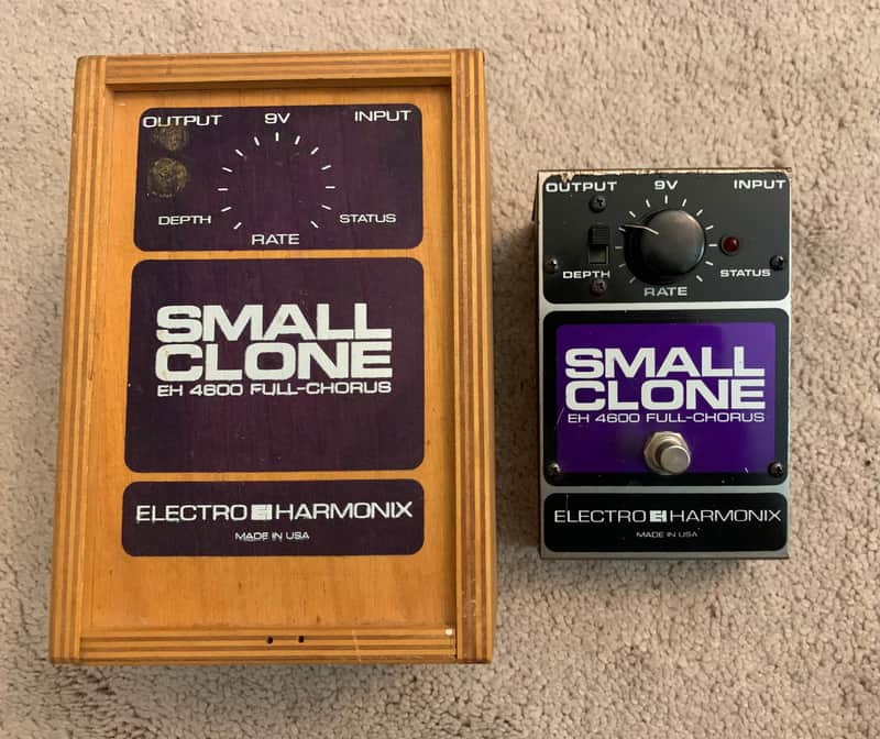 90s Electro Harmonix Small Clone Chorus (MN3007, Wooden Box) | Reverb