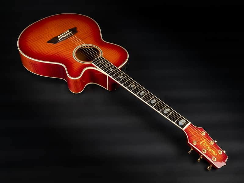 1990s Takamine NPT115 - Fire Red Burst | Japan Vintage | Reverb