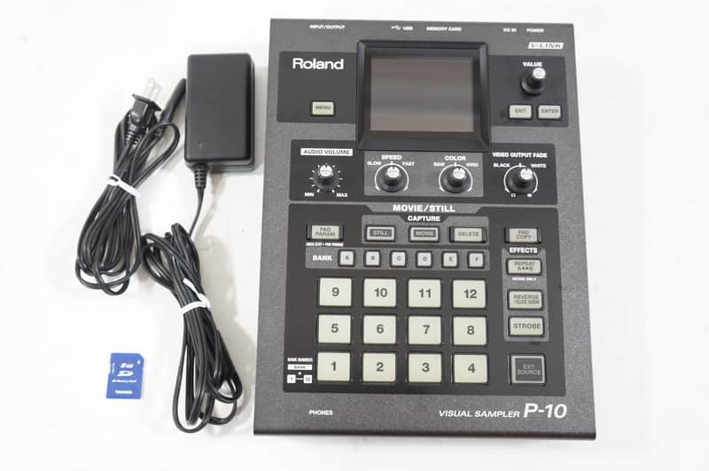 Roland P-10 Visual Sampler Audio Video Movie Sample Pad VJ DJ P10
