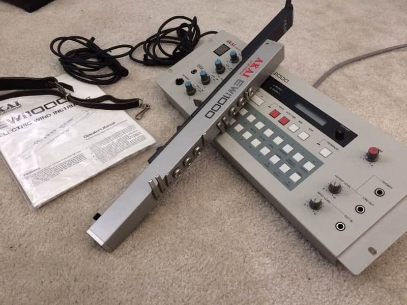 Akai EWI1000/EWV2000 *rare with extra cable & manual* 1987 | Reverb