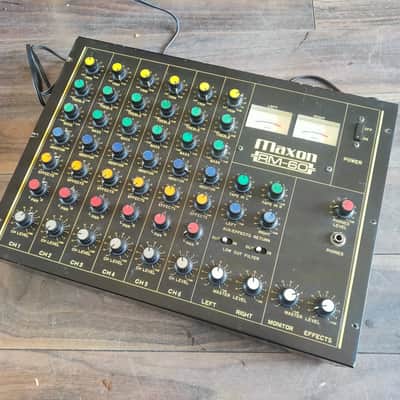 1980's Maxon RM60 Channel Stereo Vintage Mixer | Reverb