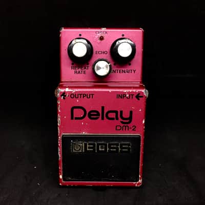 Boss Delay dm-2 vintage made in japan black logo 80's | Reverb